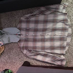 flannel hooded jacket